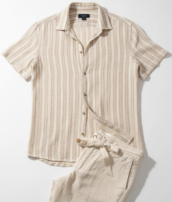SSH Linen Striped Shirt
