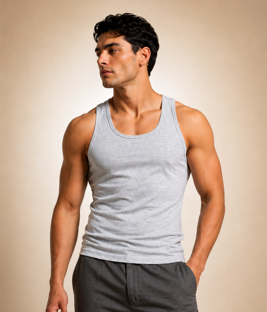 UTT Basic Tank Top - Light Grey