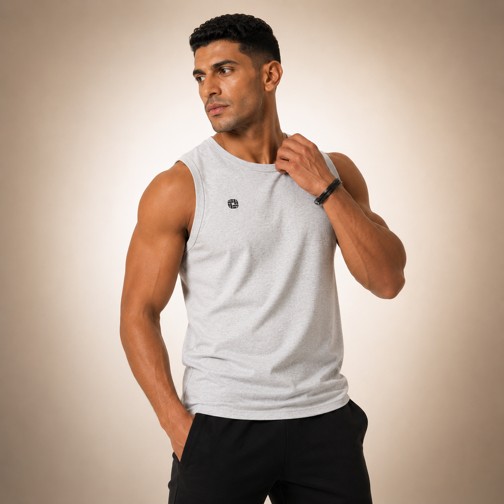 ATS X-Back Sleeveless T-Shirt Grey