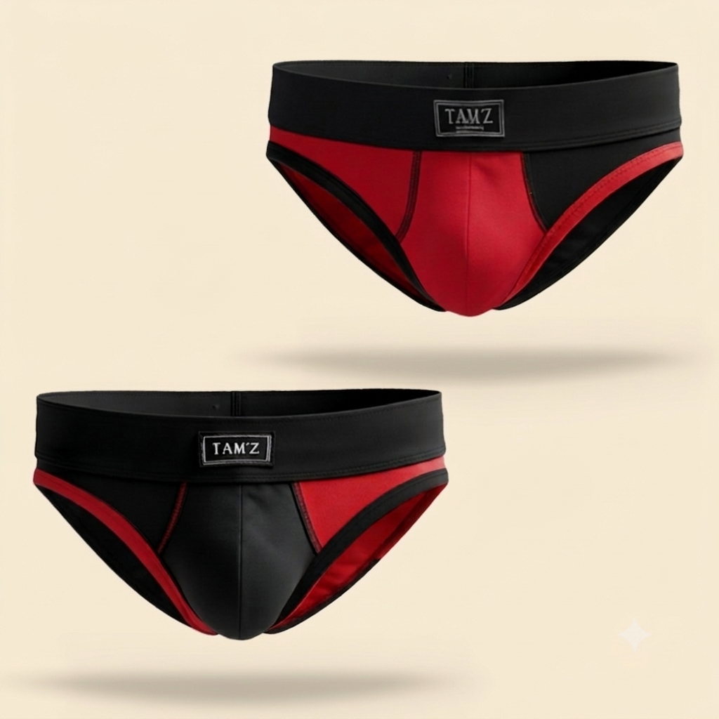 UBR Briefs Black x Red (2 Pcs)