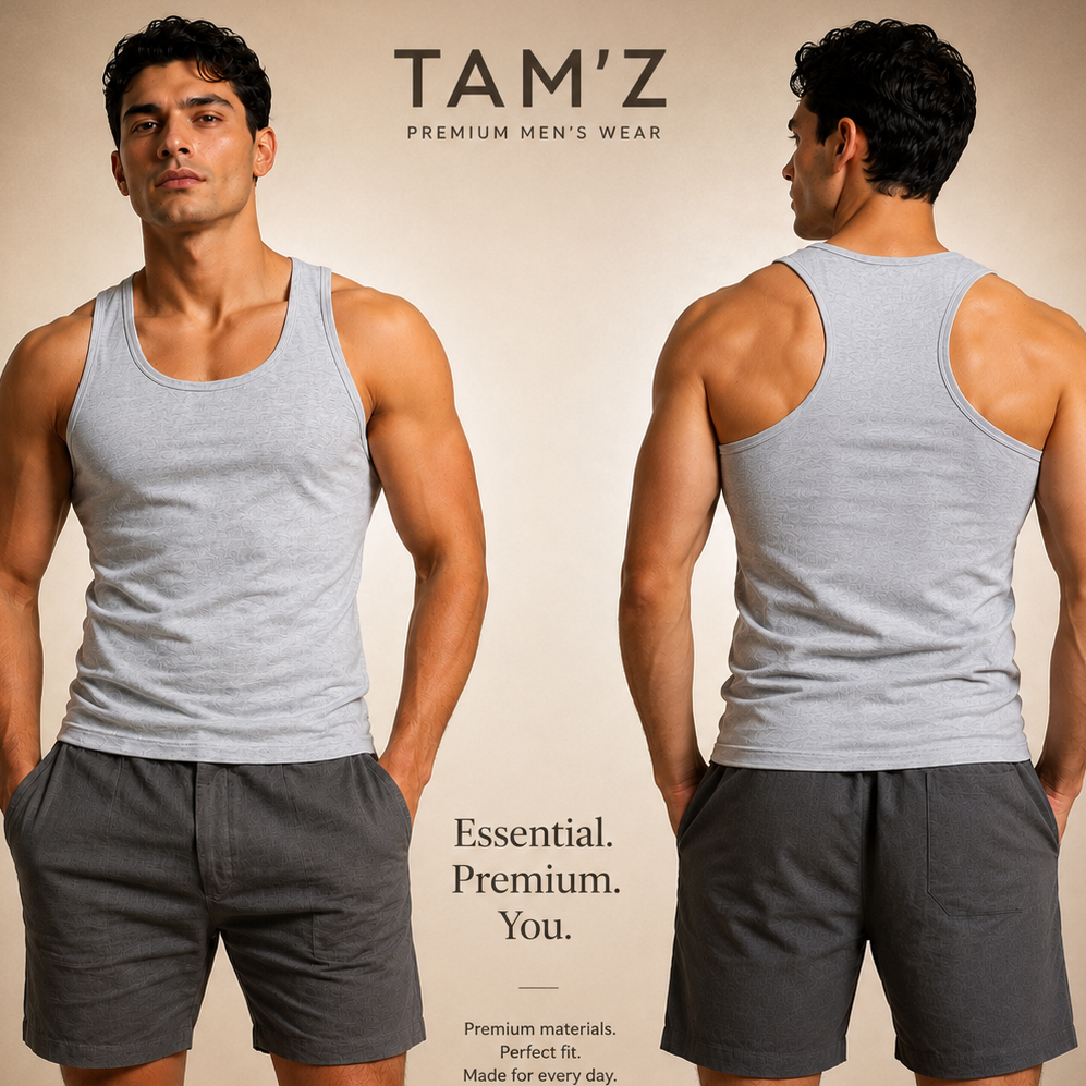 UTT Basic Tank Top - Light Grey