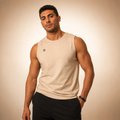 ATS X-Back Sleeveless T-Shirt Beige