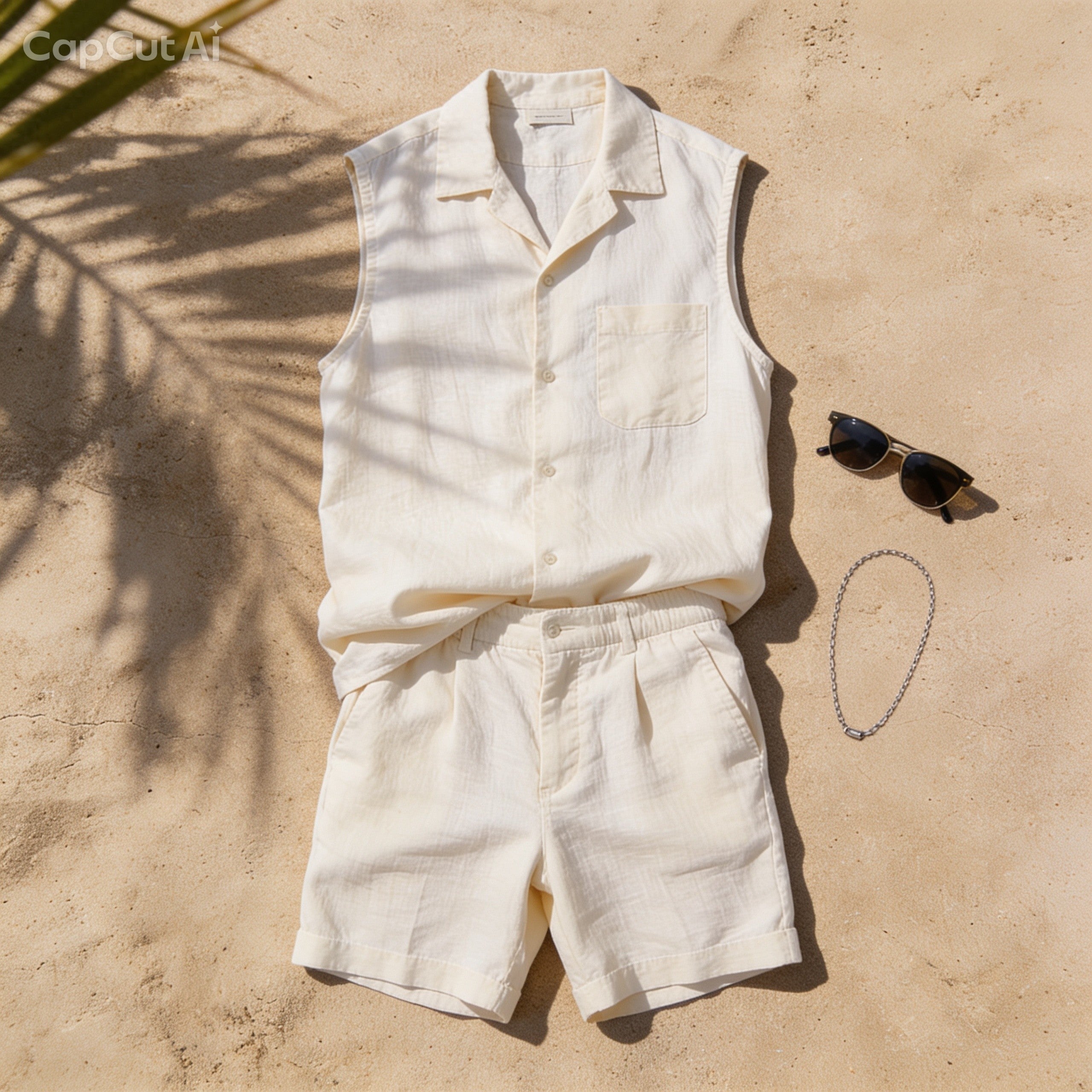 SSH Linen Sleeveless Shirt