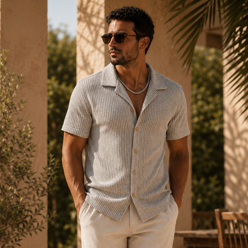 STS Aura Knitted Shirt – Beige