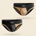 UBR Briefs Black x Beige (2 Pcs)