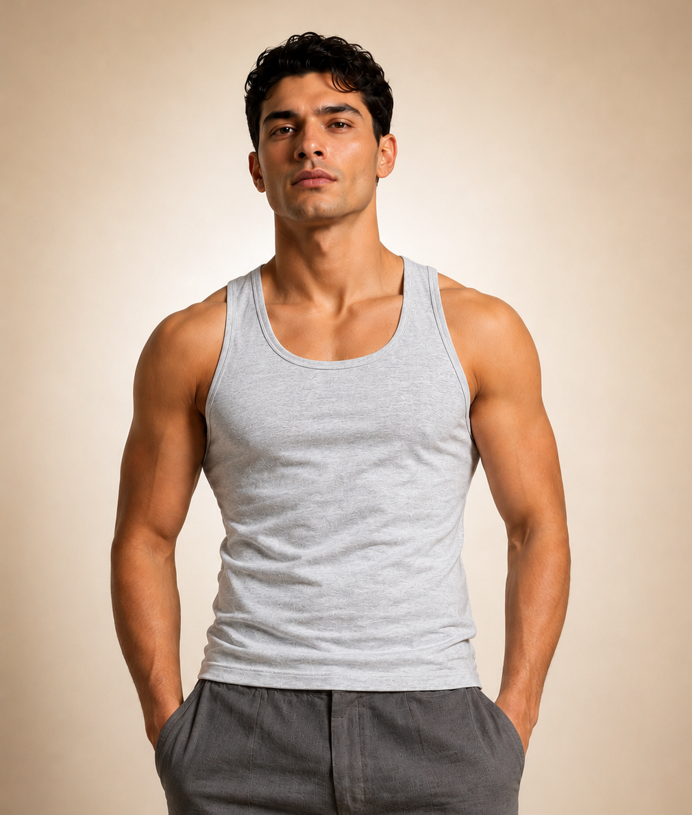 UTT Basic Tank Top - Light Grey