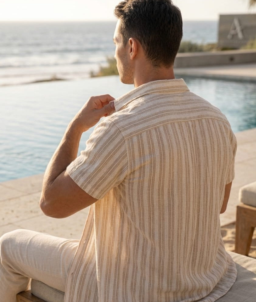 SSH Linen Striped Shirt