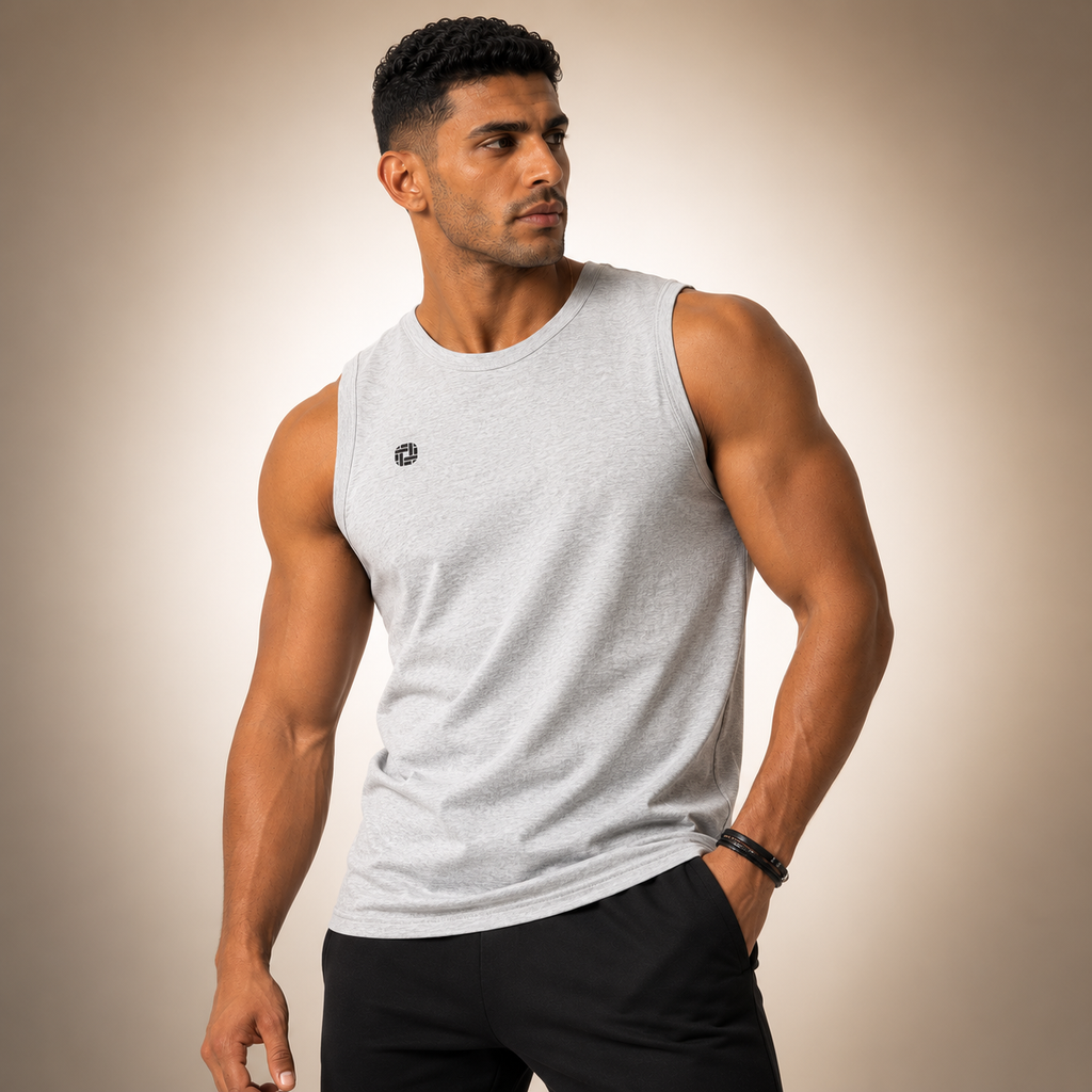 ATS X-Back Sleeveless T-Shirt Grey